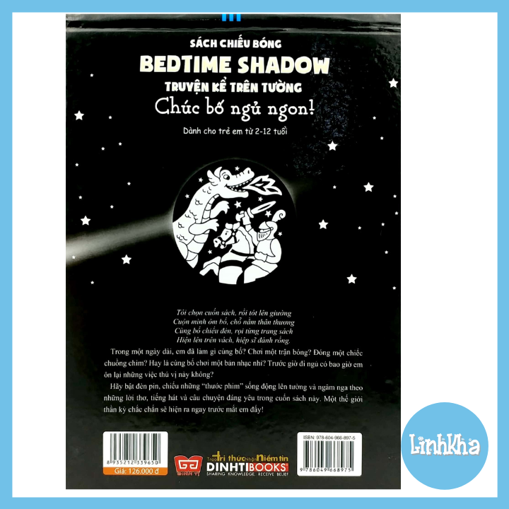 Sách chiếu bóng Chúc Bố Ngủ Ngon - Bedtime shadow - Truyện kể trên tường - Đinh Tị