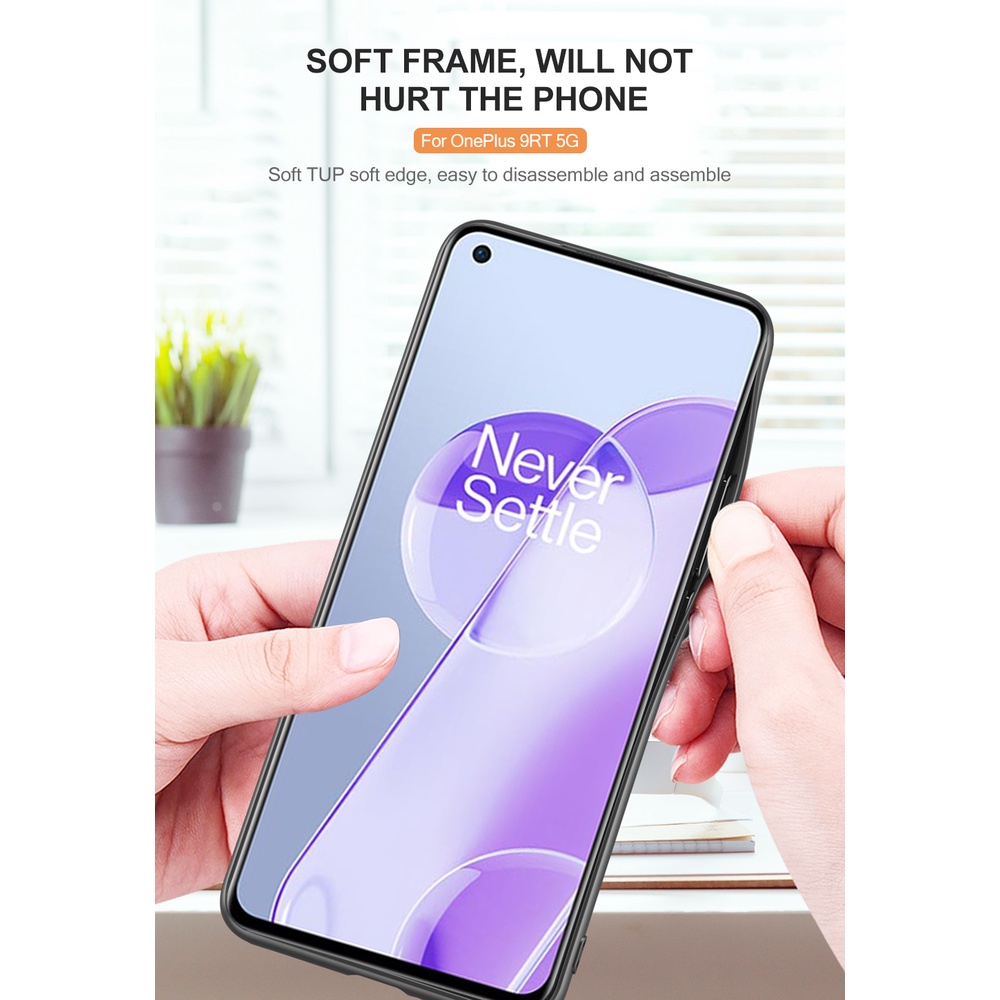 Bao da điện thoại chống sốc màu trơn cho Oneplus 9RT One Plus 9RT 9RT MT2110 6.62"