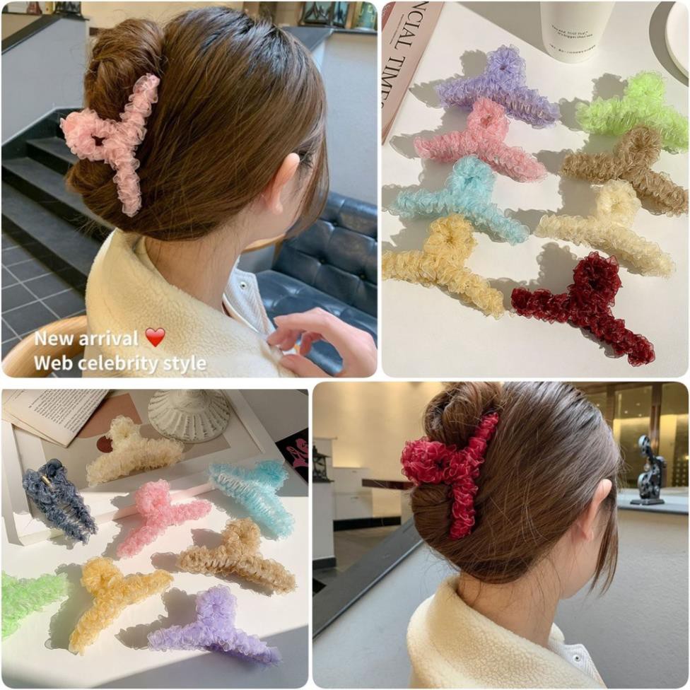 Kẹp Tóc Nữ Vải Nhún SOLANO Kẹp Tóc Hàn Quốc Nhiều Màu Xinh Xắn Cho Nữ FA-001239