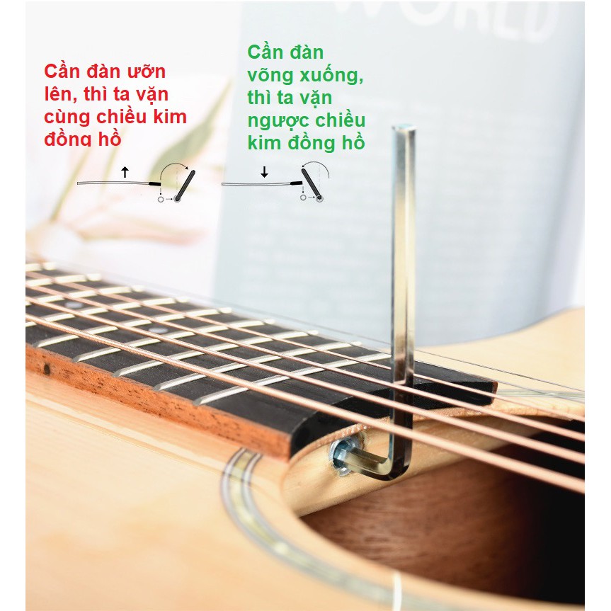 Lục giác chỉnh cong cần đàn Guitar