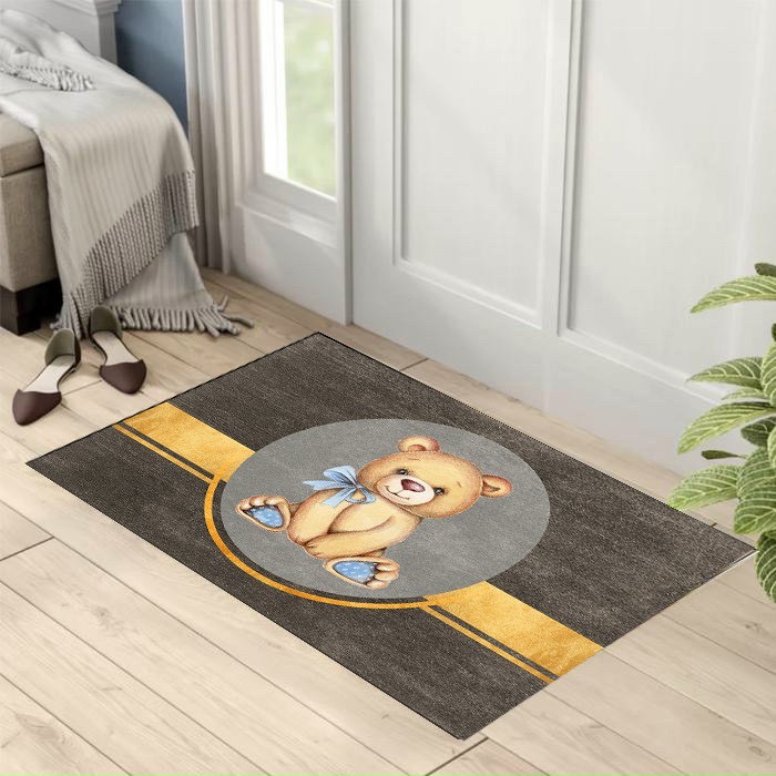 [RẺ VÔ ĐỊCH] Thảm Chùi Chân 3d Chống Trơn Trượt Hình Thú Đáng Yêu Kích Thước 40x60cm