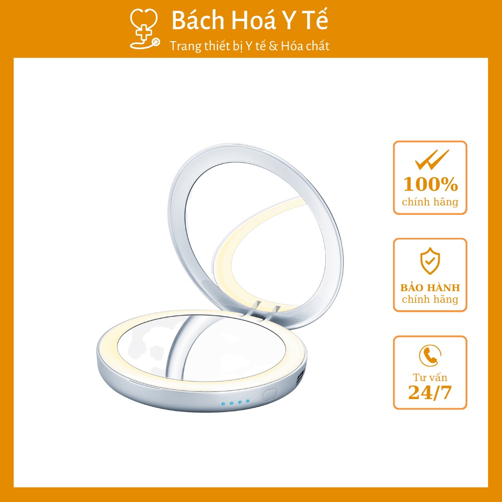 Gương trang điểm tích hợp sạc dự phòng, Model: BS39, Beurer BS39, Bảo hành 24 tháng