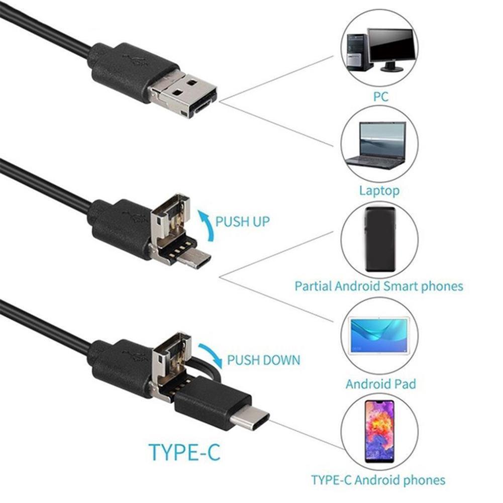 Camera nội soi HD 640*480 IP67 1/2/3.5m cho Android R1U7 Mirco D2H1 Q0N2
 | BigBuy360 - bigbuy360.vn