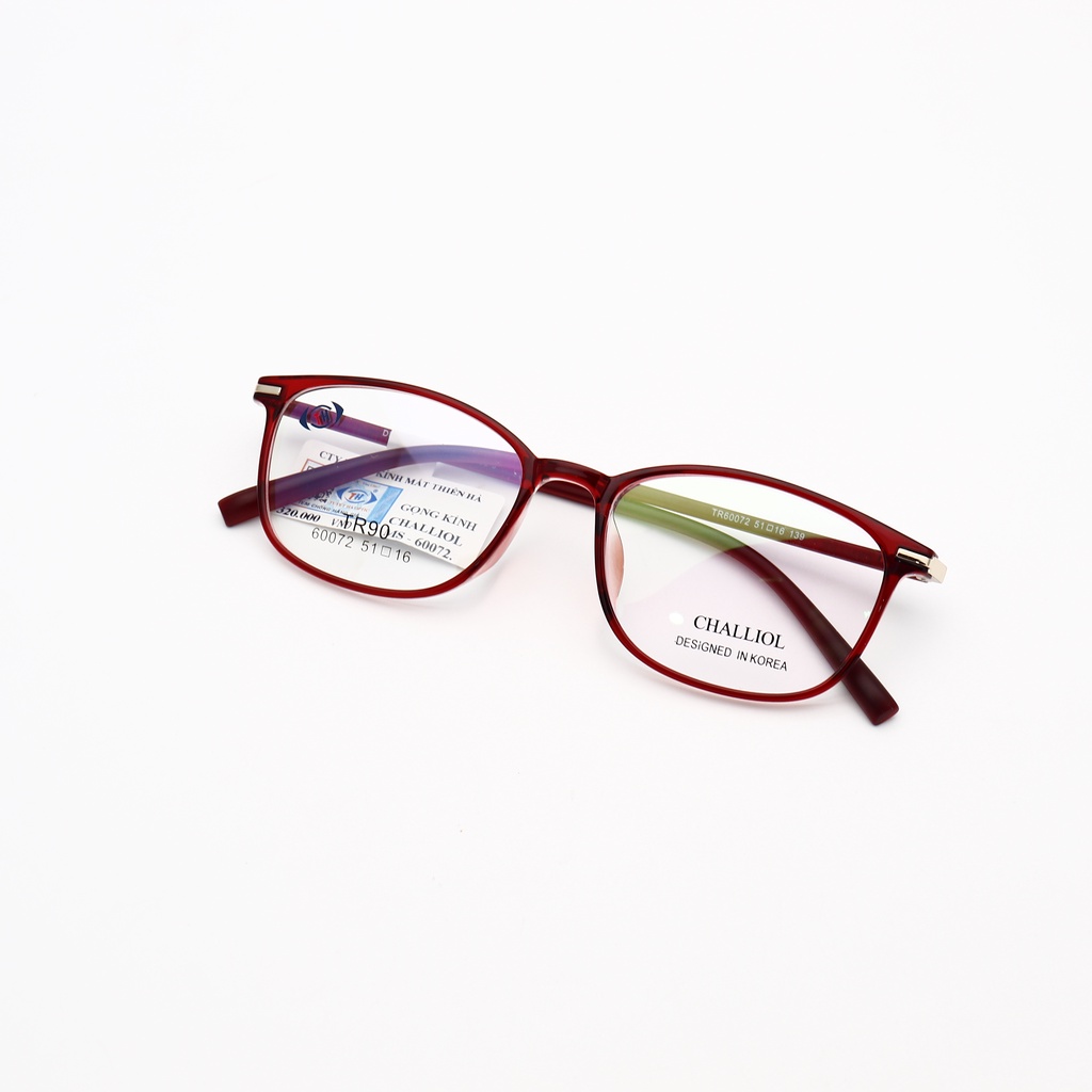 Gọng kính nữ oval THIÊN HÀ OPTICAL chất liệu nhựa dẻo, bền nhẹ, phong cách trẻ trung hiện đại form nhỏ CHALLIOL 60072