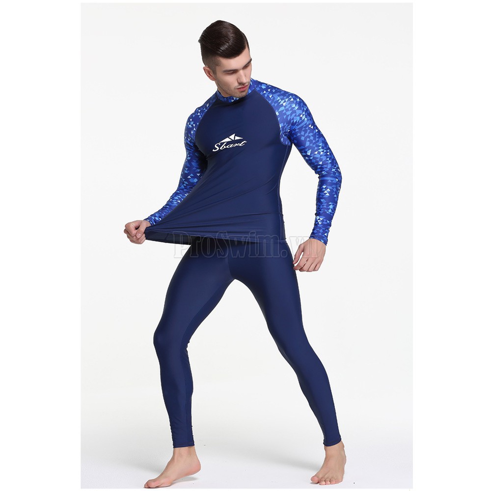 XẢ Quần Áo Bơi Nam Dài Đồ Bơi Nam Chống Nắng Chống UV Sbart 776 Xanh | BigBuy360 - bigbuy360.vn