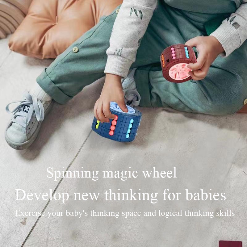 Rubik Biến Thể Hạt Đậu Bánh xe Con Quay Rubic Viên Bi Magic Bean Đẹp Xoay Trơn Mượt Đồ Chơi Sáng Tạo