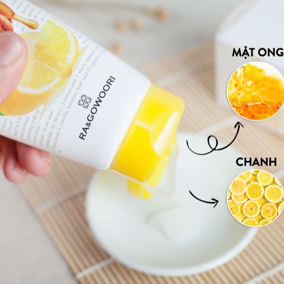 Tẩy Tế Bào Chết Ra&amp;Gowoori Vị Trà xanh và Mật Ong Chanh 160ml