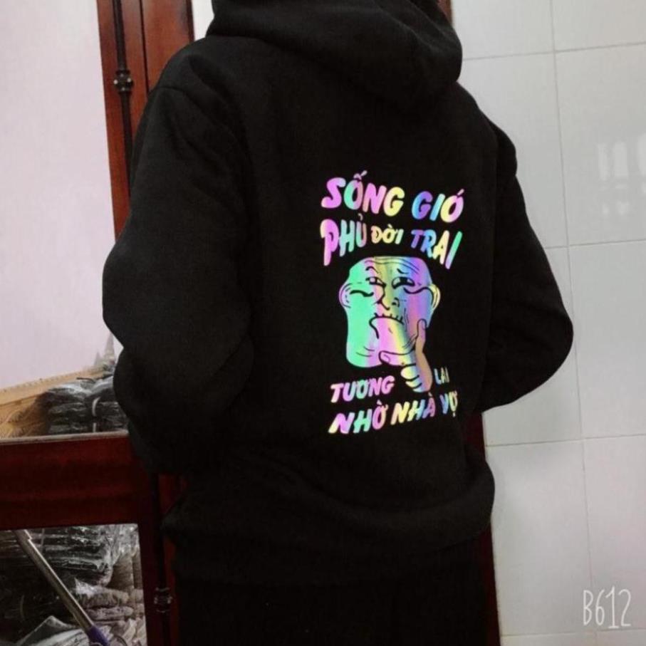 Áo nỉ Hoodie phản quang chữ EKIN Gẫy [FREESHIP] Áo nỉ dày dặn, áo nỉ nam nữ đẹp, áo hoodie, áo đôi | BigBuy360 - bigbuy360.vn