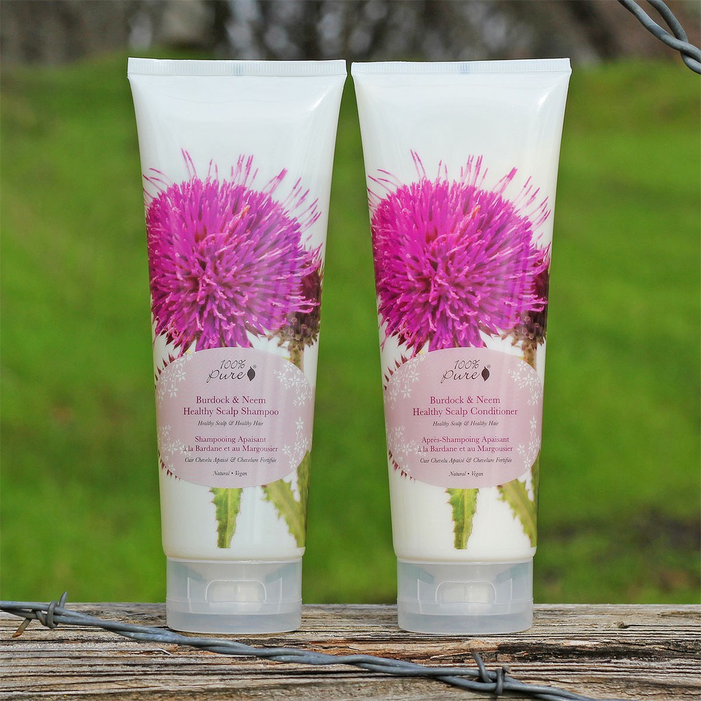 [Meoheo] Dầu gội/xả khỏe tóc Burdock &amp; Neem Healthy Scalp Shampoo/Conditioner 100% Pure