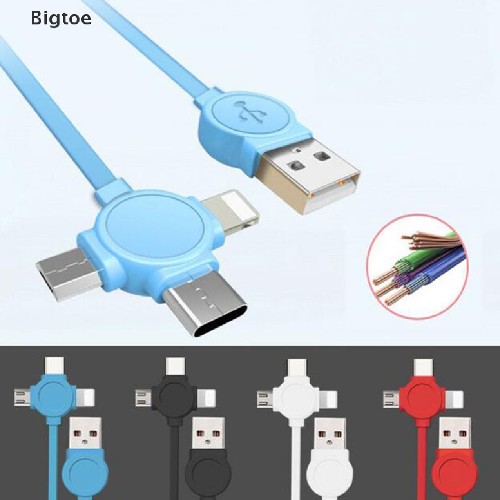 Cáp Sạc USB Đa Năng 3 Trong 1 Cho Điện Thoại