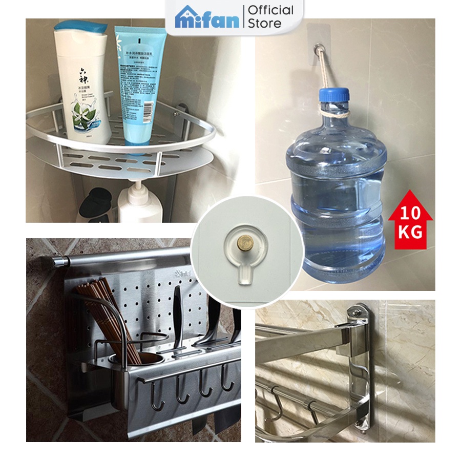 Móc đinh treo gọng kính ảnh/kệ để đồ dán tường không để lại dấu vết