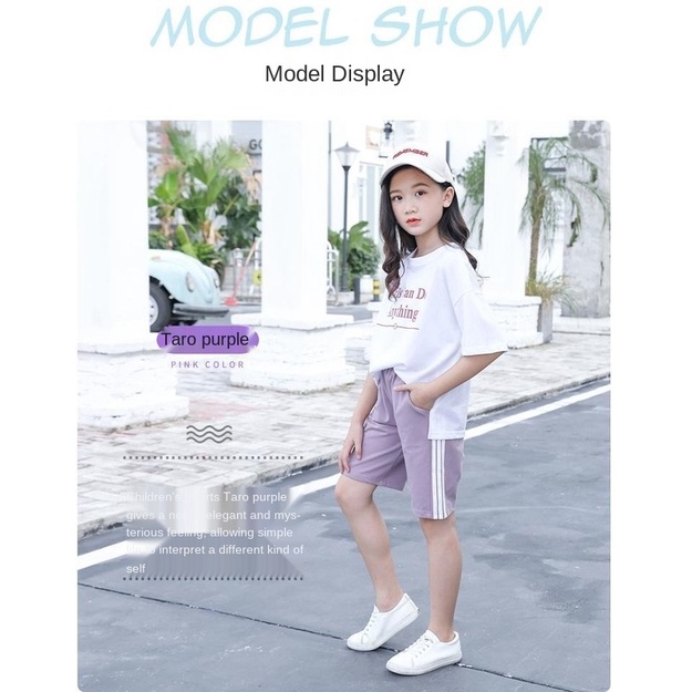 Quần short thể thao thời trang mùa hè cho bé gái