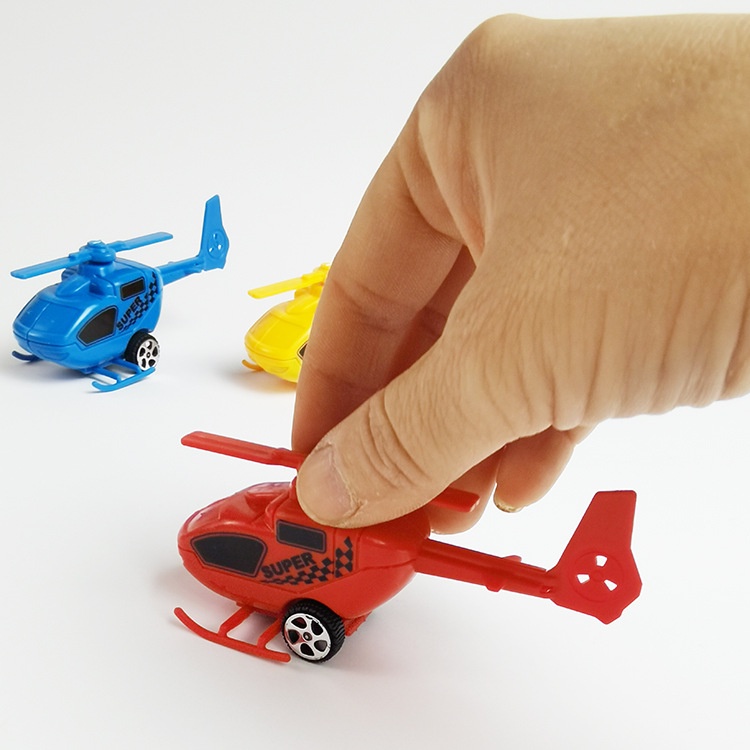 Mô hình đồ chơi máy bay trực thăng kéo lùi ZHAN QI TOYS nhỏ nhắn đáng yêu vui nhộn dành cho bé