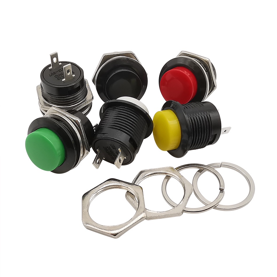 Nút Nhấn Nhả 16mm (R13-507) - Nút Đề - Nút Reset