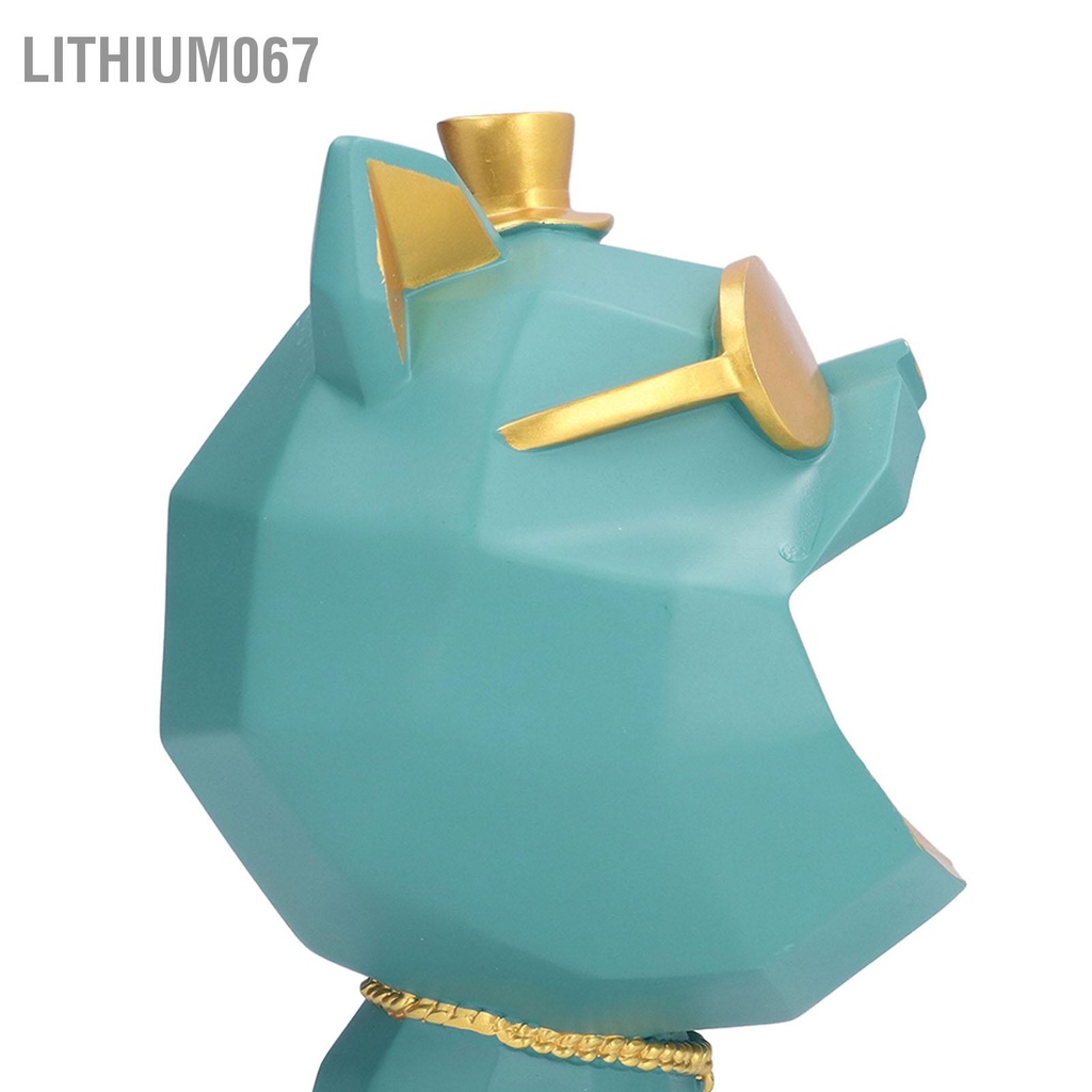 Tượng Chó bê khay decor đựng mỹ phẩm Chìa khóa trang trí nhà cửa quà tặng sinh nhật khai trương Màu sắc tươi sáng Lithium067