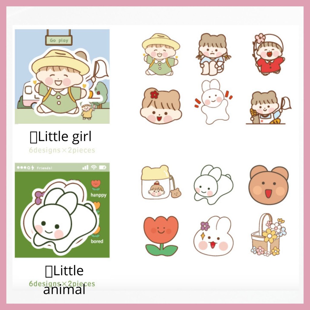 STICKER DÁN VALI CHỐNG NƯỚC SIÊU CUTE