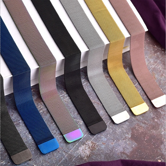 Dây đồng hồ Milanese mesh thép lưới không gỉ 18mm 20mm 22mm kèm chốt thông minh cho đồng hồ thông minh các hãng SWA DM01