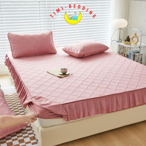 Ga chống thấm cotton cao cấp kháng khuẩn, thoáng khí – Ga giường chống thấm - Timibedding