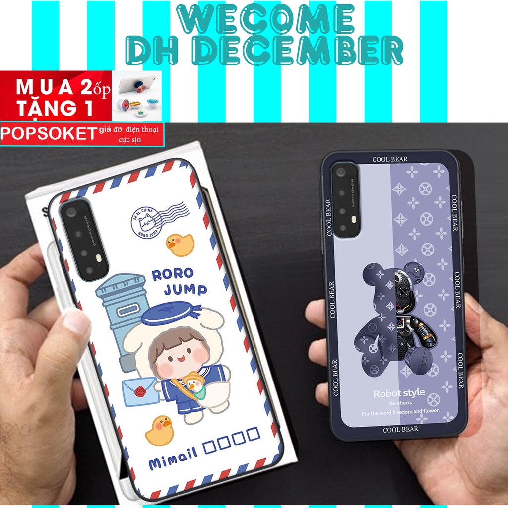 Ốp lưng Realme 7  in hình 3D gấu mới nhất - sang - chảnh - ĐẸP- BỀN