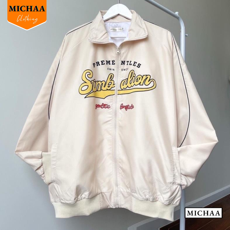 Áo Khoác Bomber Dù SIMBALION Nam Nữ Ulzzang Unisex Kiểu Bóng Chày Form Rộng 2 Lớp - MICHAA
