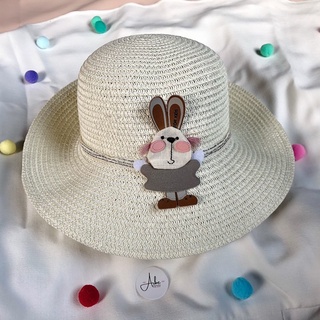 Mũ cói cho bé gái hình bé thỏ - ArBe Kids Store