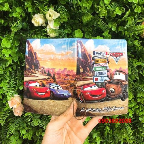 [HCM] Bao bọc passport 3D hoạt hình Car