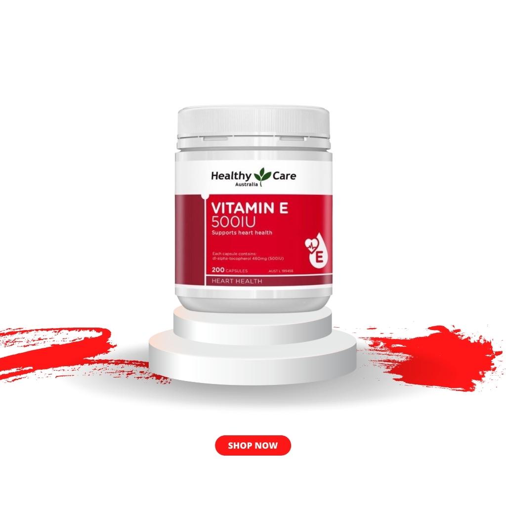 Viên uống bổ sung Vitamin E Healthy Care 500iu Úc Hộp 200 viên của Úc - leebangkok