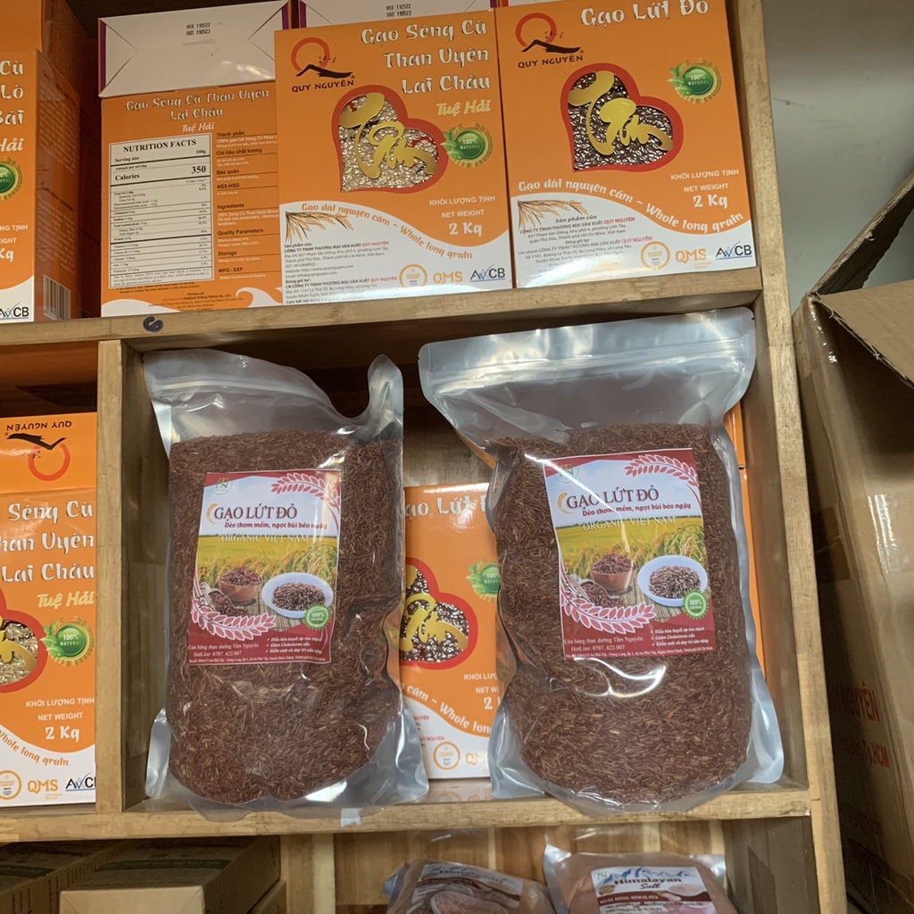 Gạo Lứt Đỏ organic Việt Nam Túi 3kg-Dùng ăn số 7
