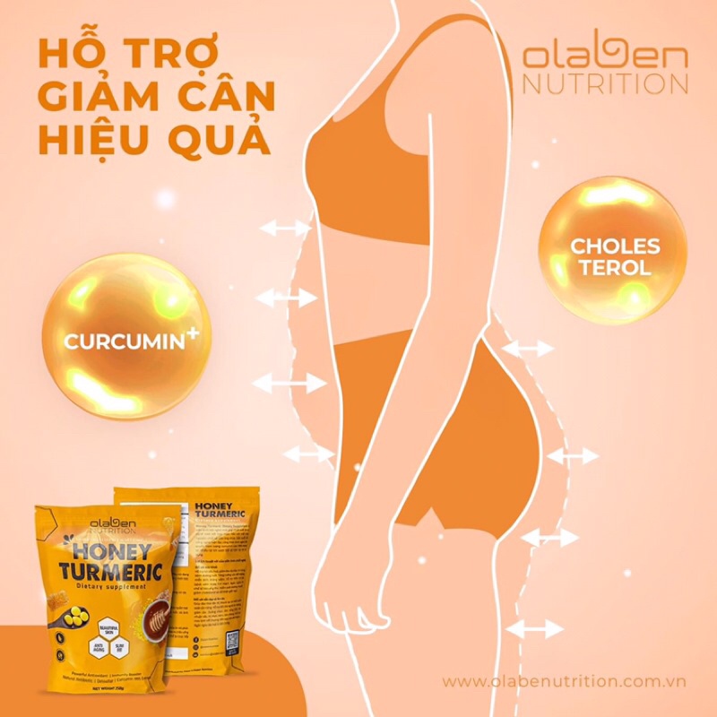 Viên tinh  nghệ  Honey Turmeric Olaben Nutrition