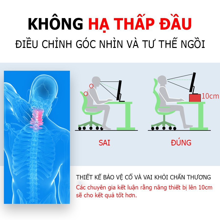 Kệ để máy tính giá sách kê màn hình laptop bàn 2, 3 tầng bằng gỗ đa năng hàng xuất khẩu