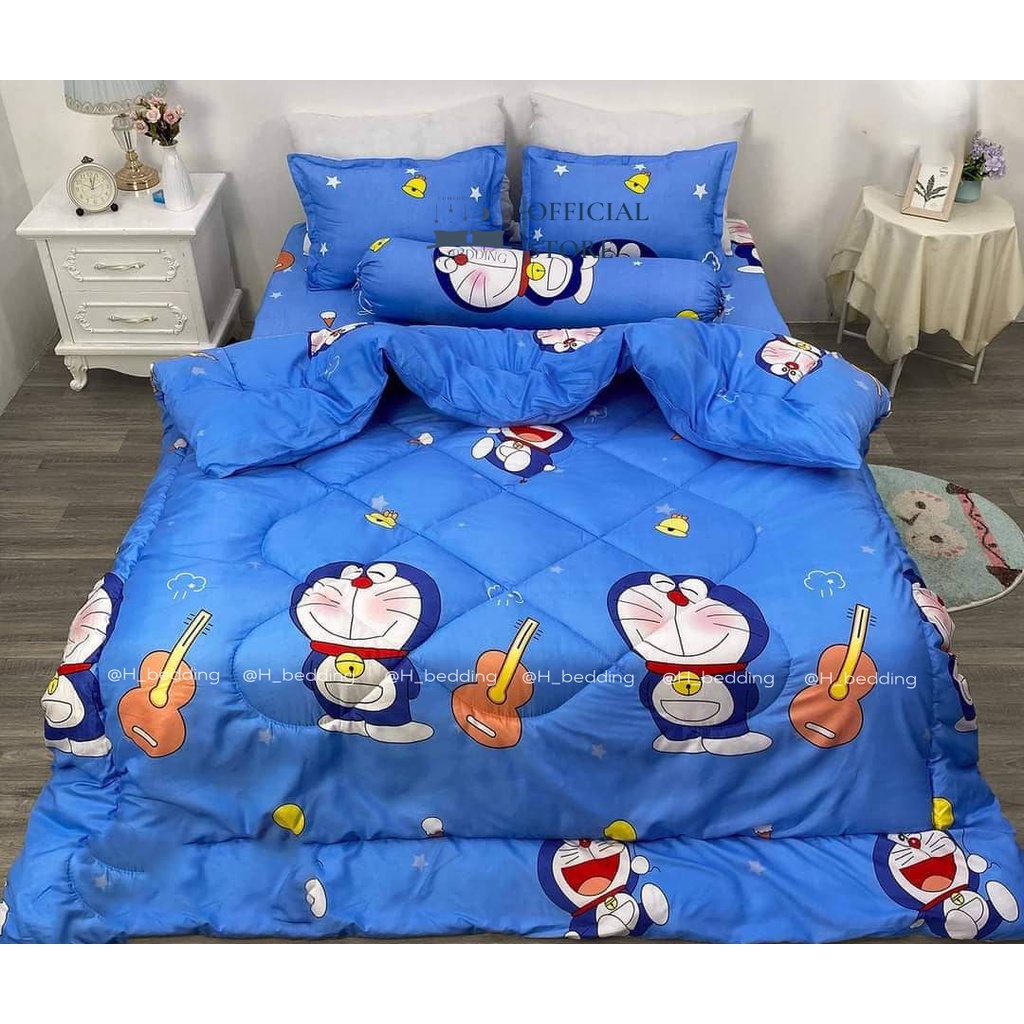 Bộ chăn phao 1m2,1m6,1m8,cotton poly chăn bông dày,được chọn mẫu