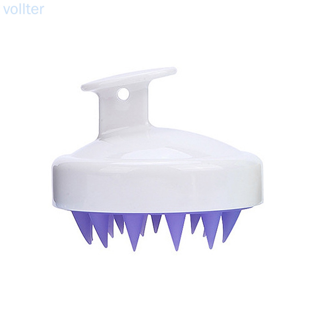(Hàng Mới Về) Bàn Chải Silicone Cầm Tay Mát Xa Da Đầu Tiện Dụng