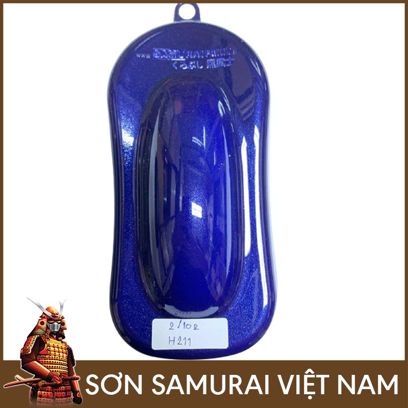 Màu Tím Kim Loại Sơn Samurai - Combo Sơn Xịt Samurai Màu Tím H211