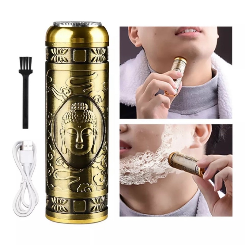 Máy cạo râu điện đa năng sạc USB, cạo râu cạo lông unisex êm ái, máy cạo râu khô mini nhỏ gọn dễ mang theo