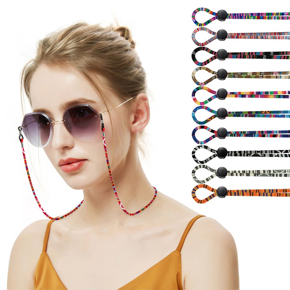 Dây đeo mắt kính bảo vệ chống thất lạc họa tiết thổ cẩm có thể điều chỉnh