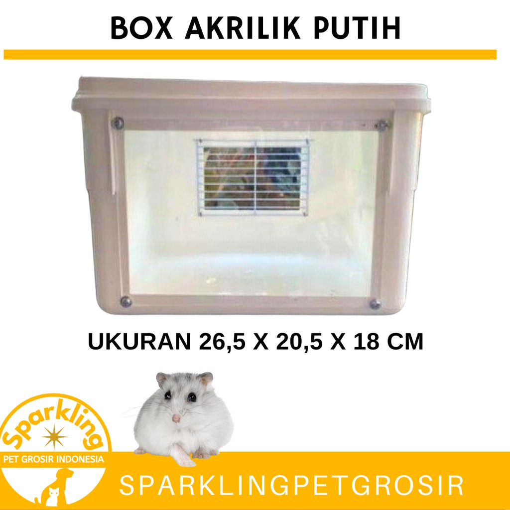 Lồng Nuôi Chuột Hamster + Bánh Xe Màu Trắng