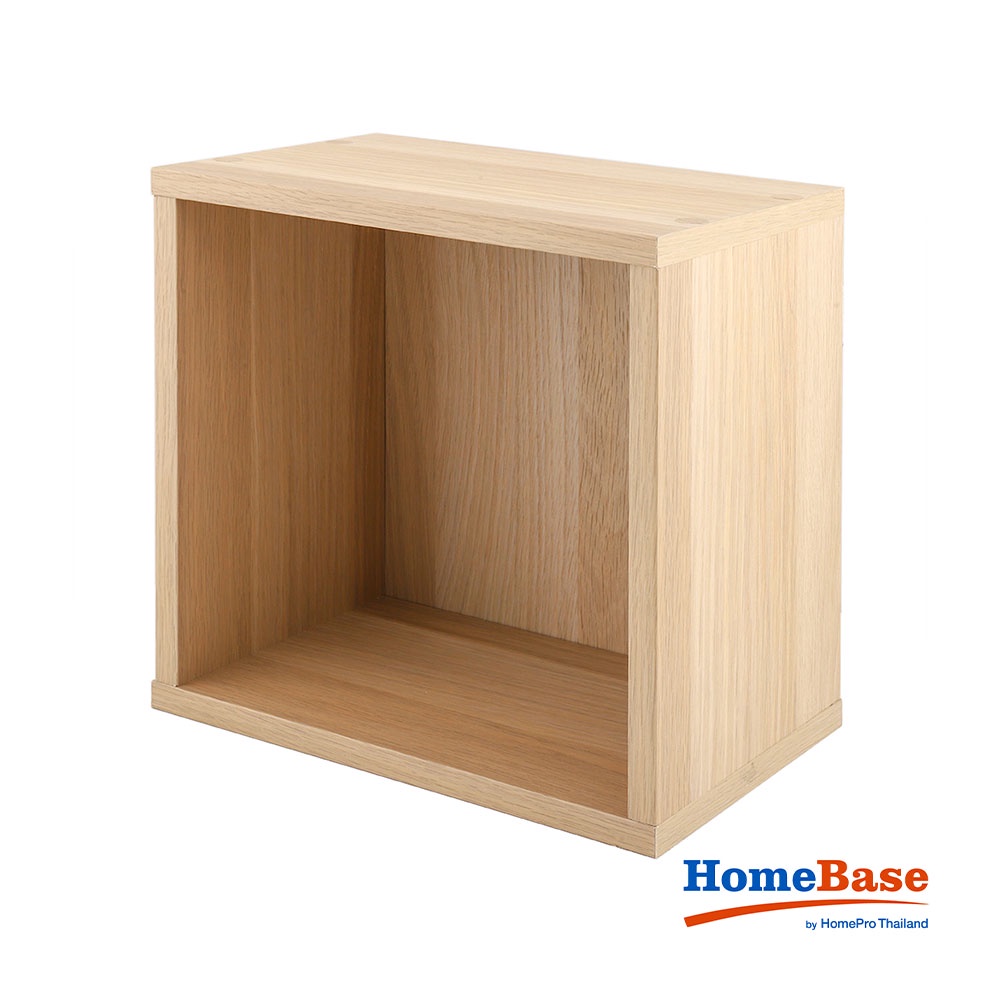 HomeBase FURDINI Kệ treo tường 1 ngăn mở bằng gỗ MDF Thái Lan W30xD21xH30 Cm màu gỗ sồi