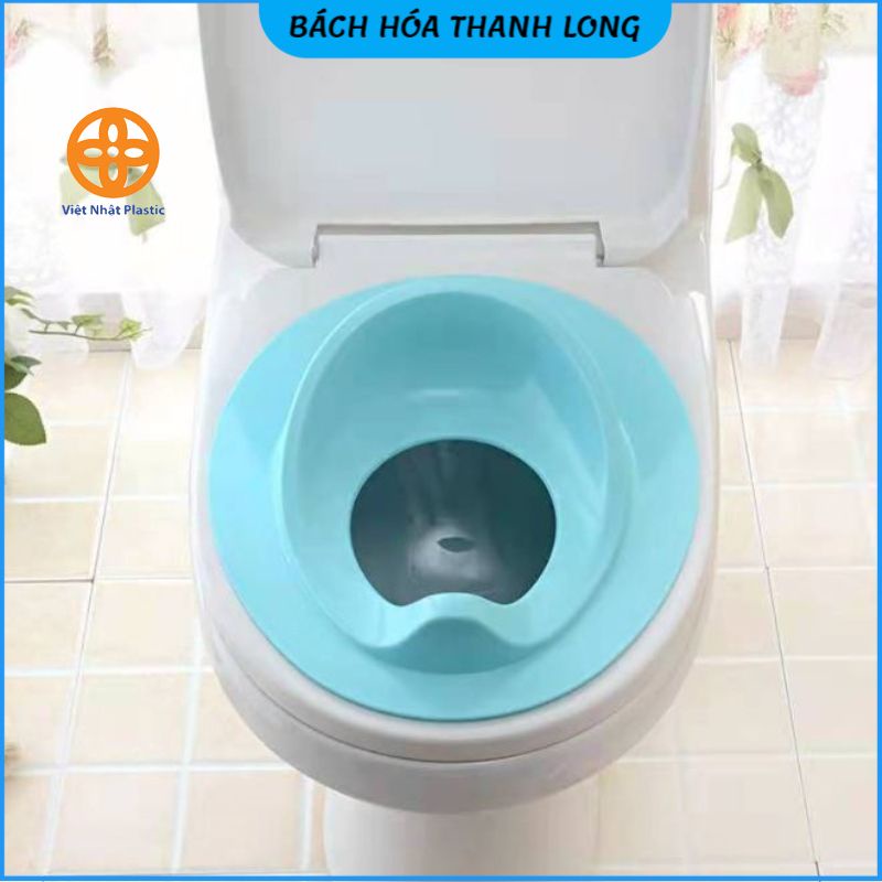 Bệ thu nhỏ bồn cầu cho bé nhựa Việt Nhật ❤️FREESHIP❤️ Bệ xí thu nhỏ bồn cầu giúp bé ngồi an toàn thoải mái (5439)