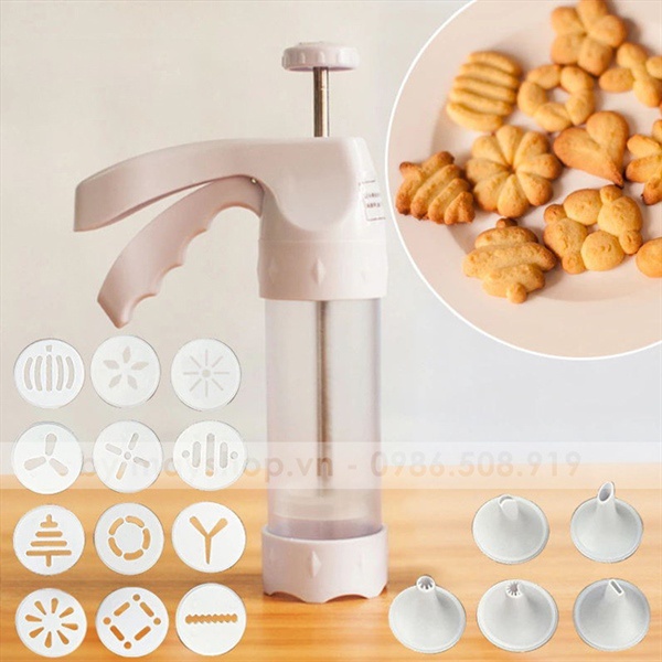 Bộ tạo hình bánh quy Cookie Press NHỰA