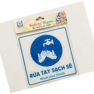 BIỂN BÁO -  RỬA TAY SẠCH SẼ