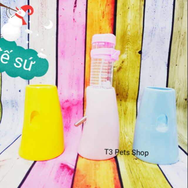 Đế sứ bình nước cho hamster /sóc/ nhím/ fat tail / dumbo /rat