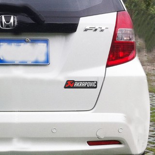 Tem logo nổi AKRAPOVIC dán trang trí xe sm
