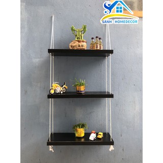 COMBO Kệ gắn tường trang trí 3 tầng kích thước 45x15x2.5cm, kệ phòng khách đẹp - Made by SÀNH DECOR