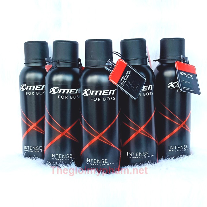 Xịt Khử Mùi Nam Xmen For Boss Intense 150ml