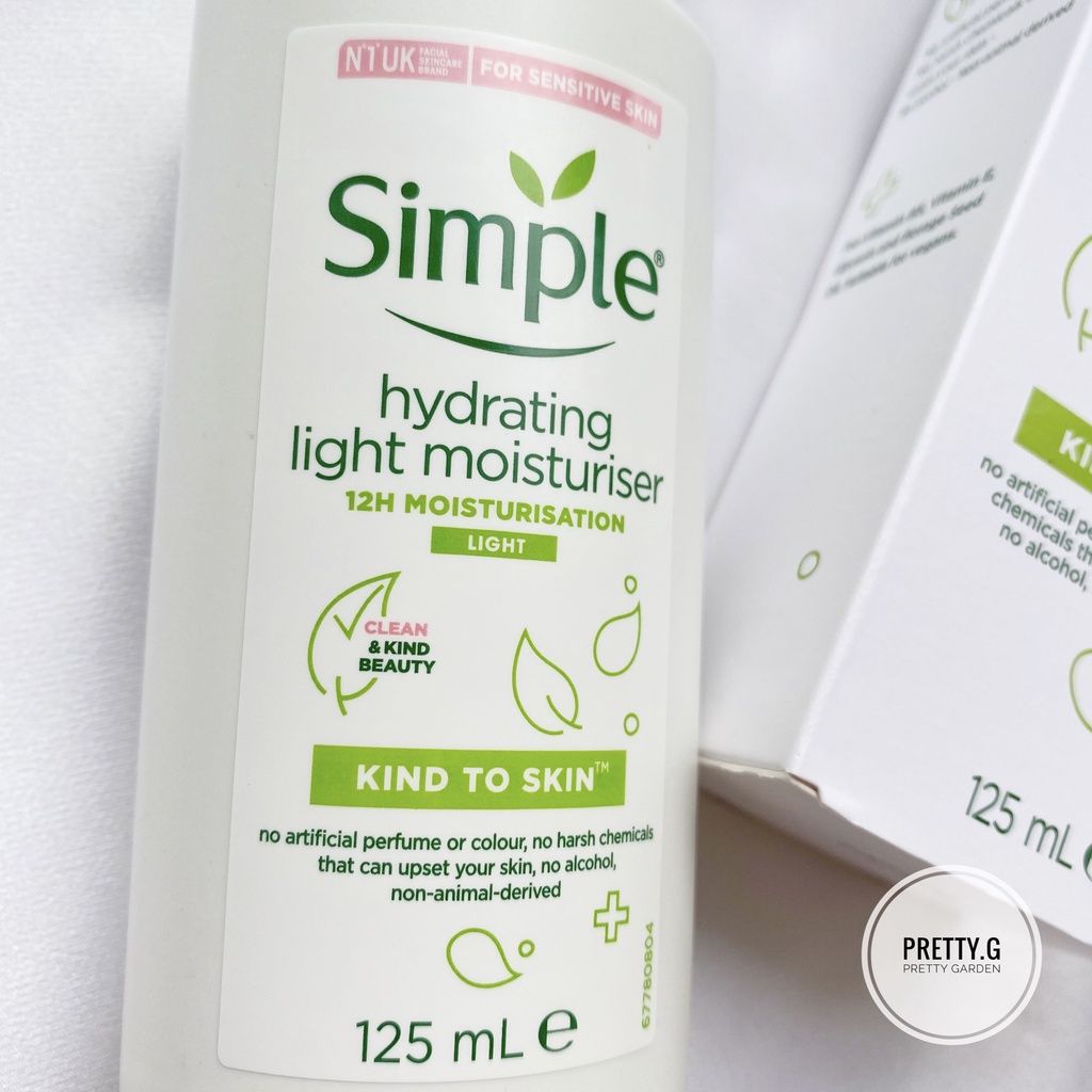 Combo 4 Món Dưỡng Da nhà Simple Kind To Skin Dịu Nhẹ Kể Cả Da Nhạy Cảm Nhất