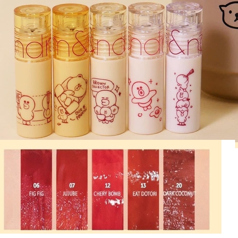 (mini) Son tint bóng ROMAND LINE FRIENDS JUICY LASTING TINT