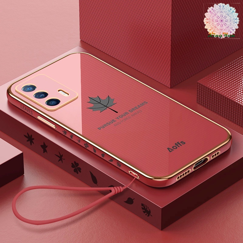 Ốp Điện Thoại Họa Tiết Lá Phong Cho OPPO Realme C21Y C25Y C11 C12 C15 C25 C20 C11 2021 C2 A1K C21 C31 C35 Realme 8i 9i