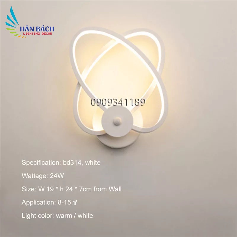 Đèn Vách: Mẫu đèn led treo tường atom cho nhà hàng, khách sạn