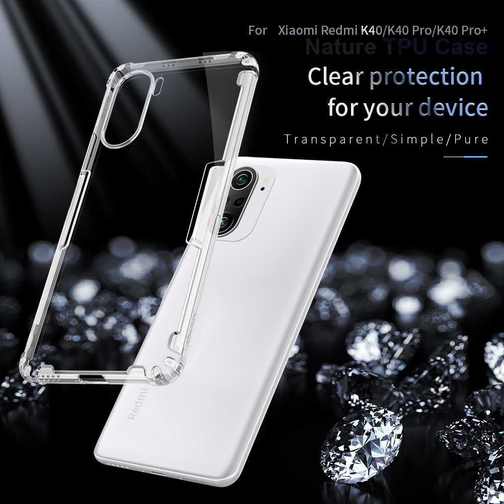 Ốp Điện Thoại Nillkin Bằng TPU Màu Trong Suốt Chống Sốc Cho Xiaomi Poco F3 / Redmi K40 / K40 Pro / K40 Pro+