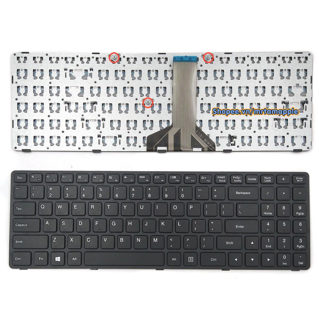 (KEYBOARD) BÀN PHÍM LAPTOP LENOVO IDEAPAD 100-15IBD dùng cho Ideapad 100-15IBD